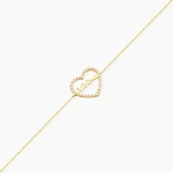 Bracelet Or Jaune Derry Oxyde De Zirconium