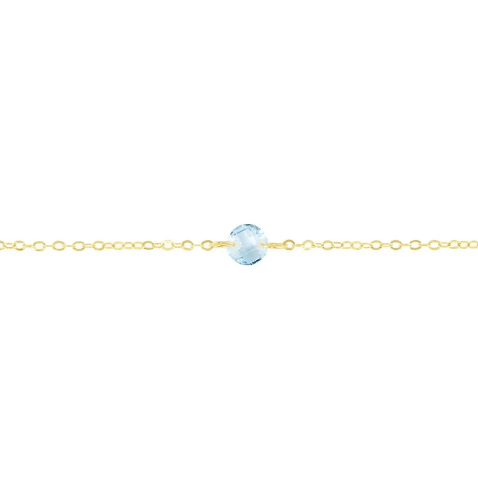 Bracelet Or Jaune Emilee Oxyde De Zirconium