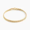 Bracelet Or Jaune Izel Maille Anglaise