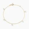 Bracelet Or Jaune Leucitica Oxydes De Zirconium
