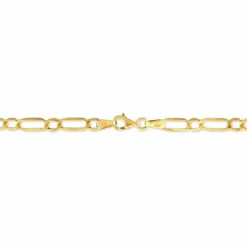 Bracelet Or Jaune Maille Alternée 1/3
