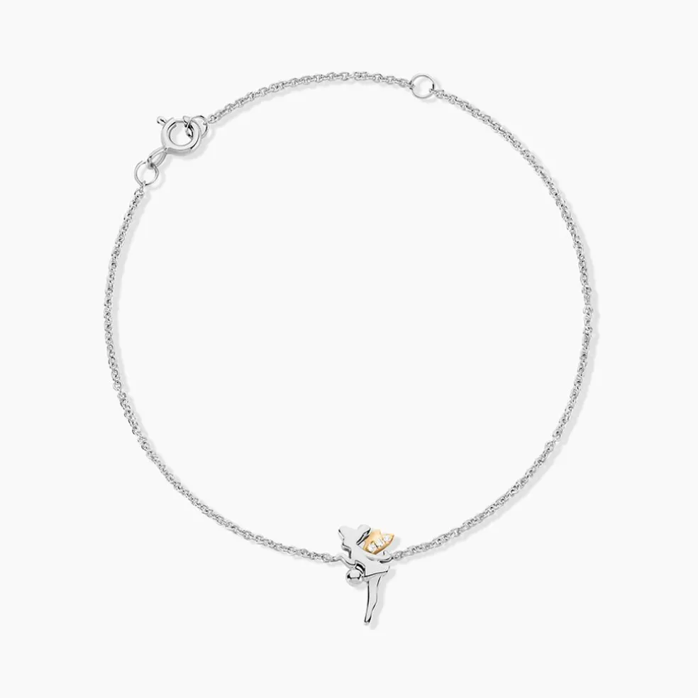 Bracelet Or Jaune Oxyde De Zirconium