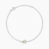 Bracelet Or Jaune Oxyde De Zirconium