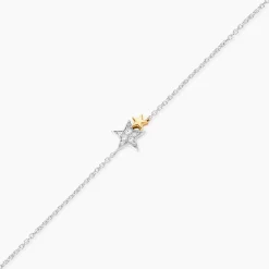 Bracelet Or Jaune Oxyde De Zirconium