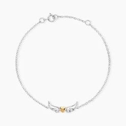Bracelet Or Jaune Oxyde De Zirconium