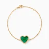 Bracelet Par Amour Plaque Or Jaune Agate