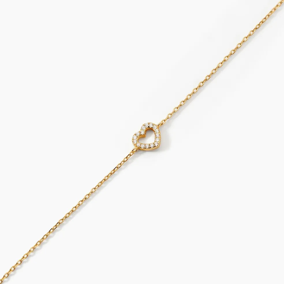 Bracelet Phanie Argent Jaune Oxyde De Zirconium