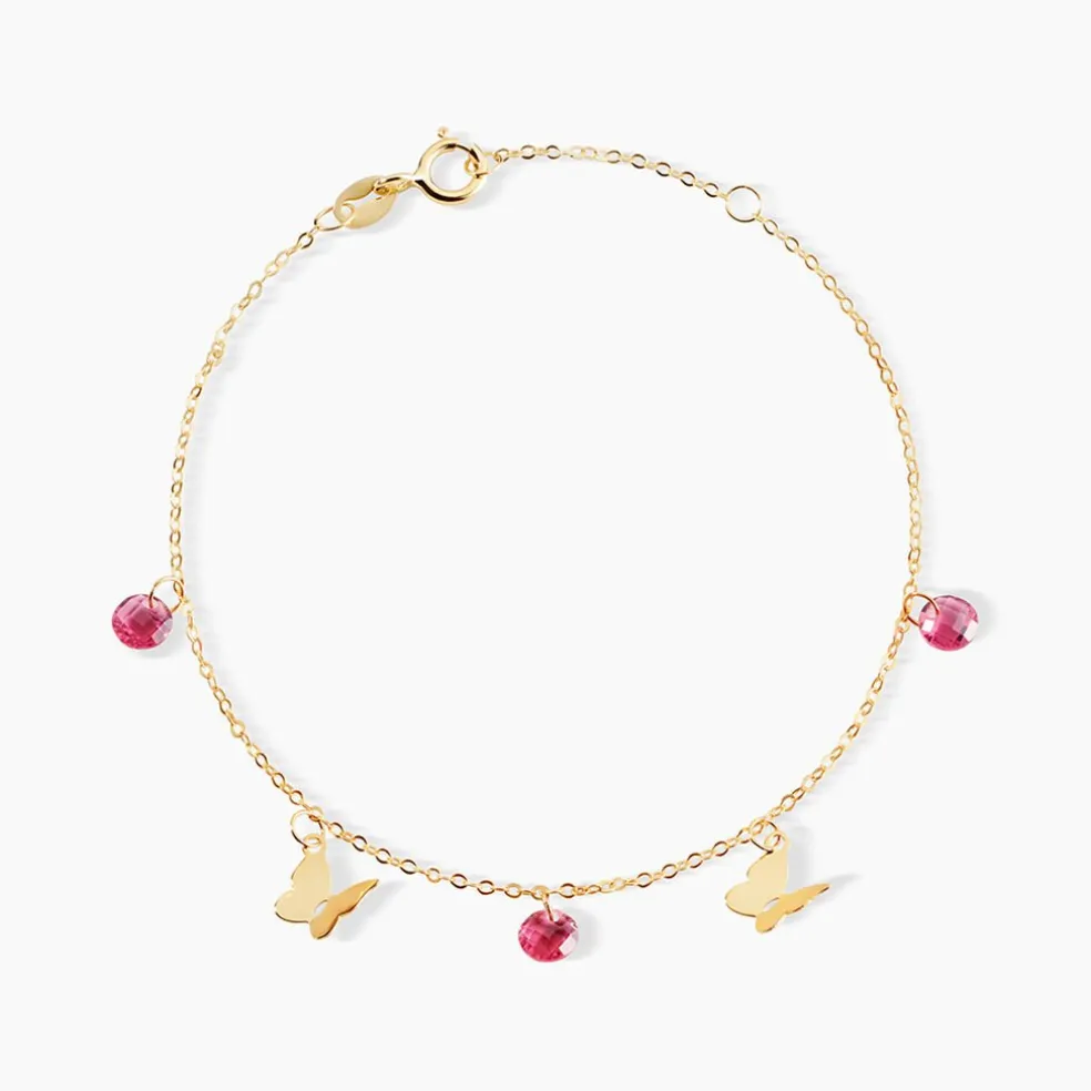Bracelet Phyliss Or Jaune Oxyde De Zirconium