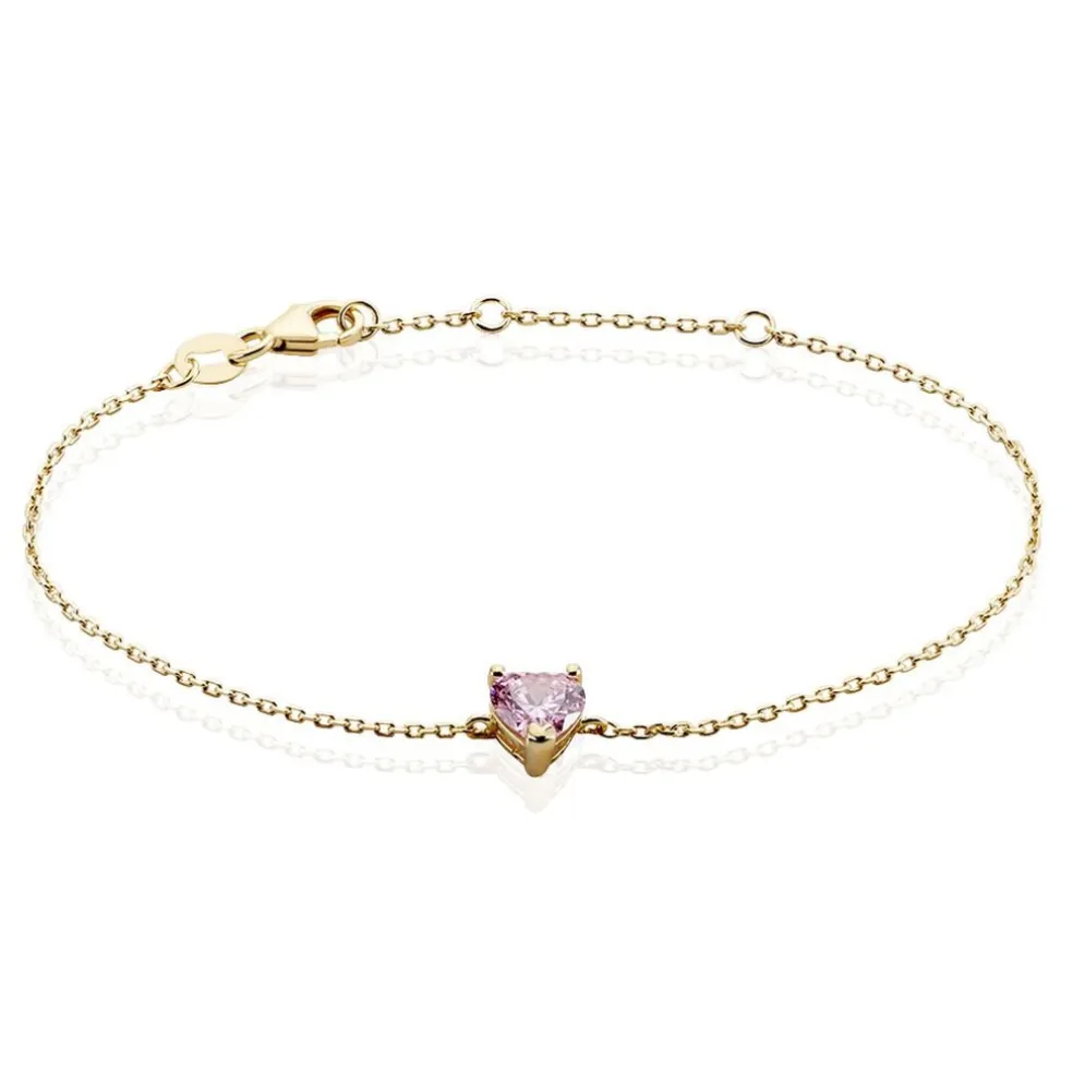 Bracelet Plaqué Or Carpantus Oxyde De Zirconium