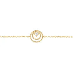 Bracelet Plaqué Or Jaune Danys Oxyde De Zirconium