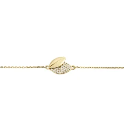 Bracelet Plaqué Or Jaune Simao Oxydes De Zirconium
