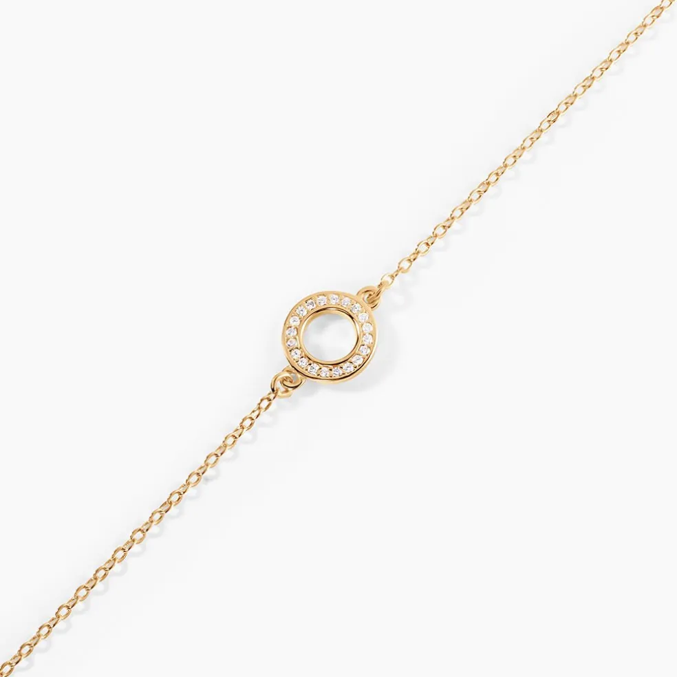 Bracelet Plaqué Or Klaar Oxydes De Zirconium