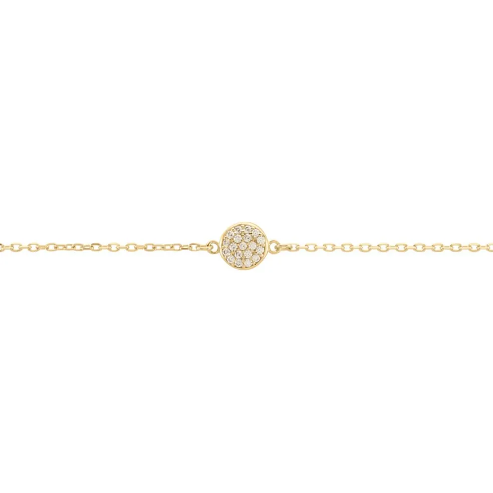 Bracelet Plaqué Or Larraso Oxydes De Zirconium