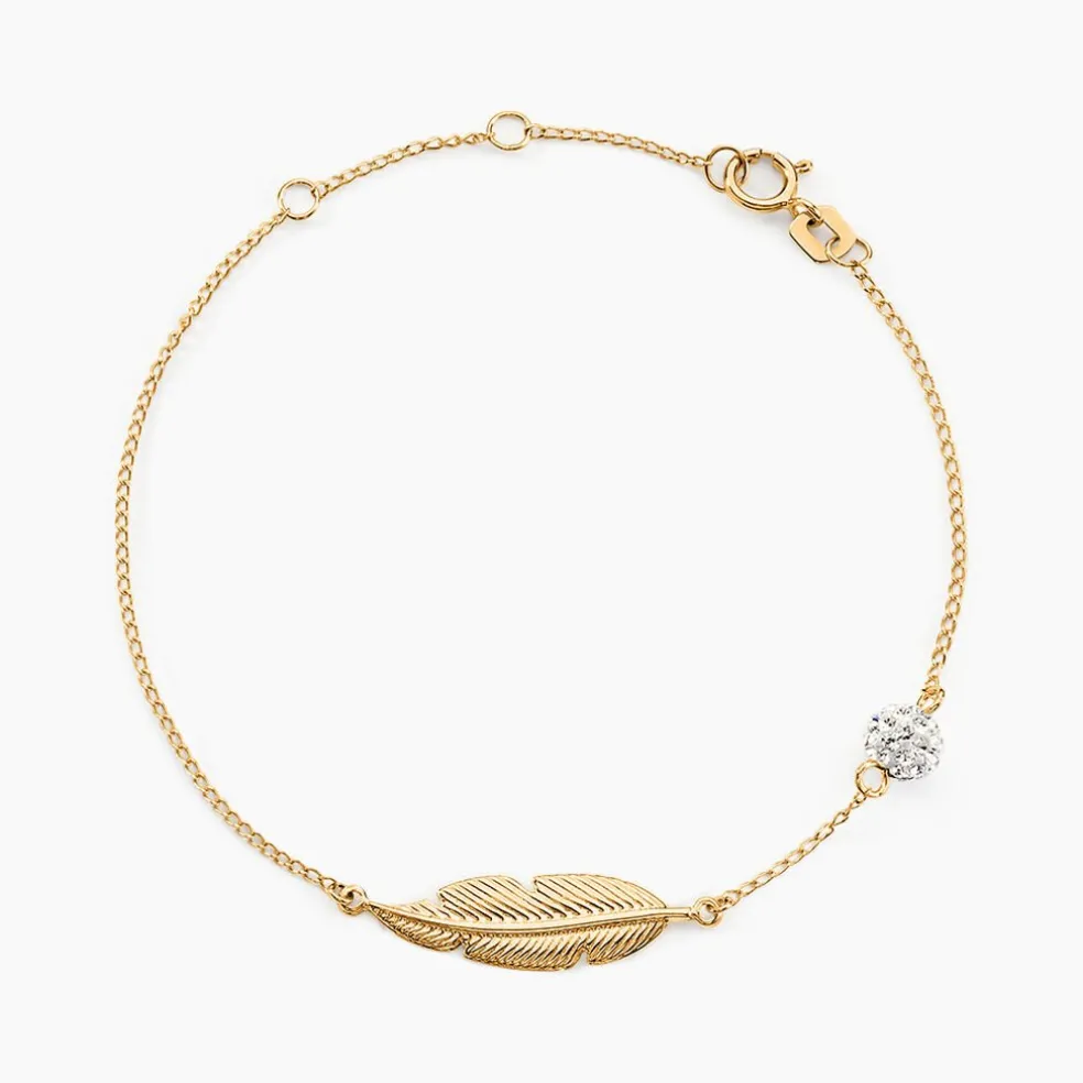 Bracelet Powoo Or Jaune Strass
