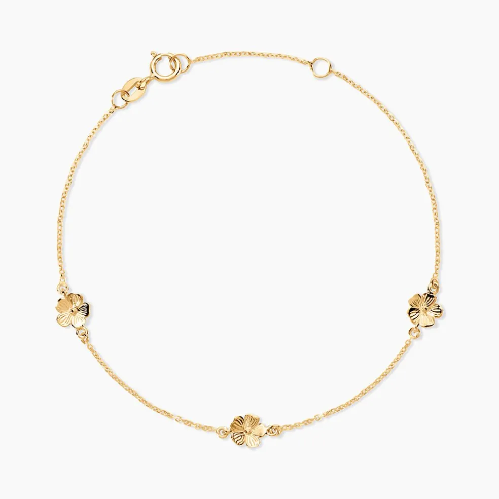 Bracelet Sakura Love Or Jaune