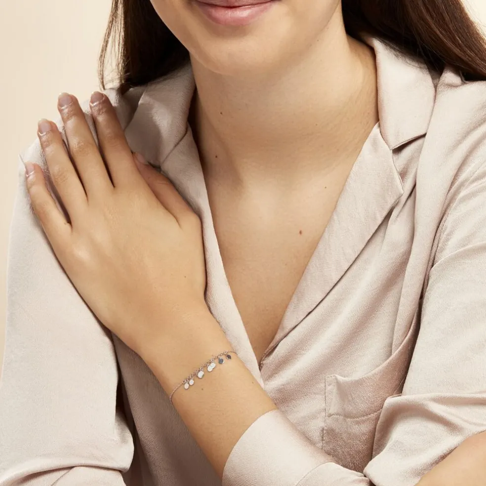 Bracelet Savahna Argent Blanc