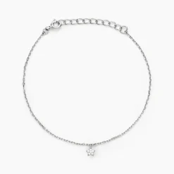Bracelet Saya Argent Blanc Oxyde De Zirconium