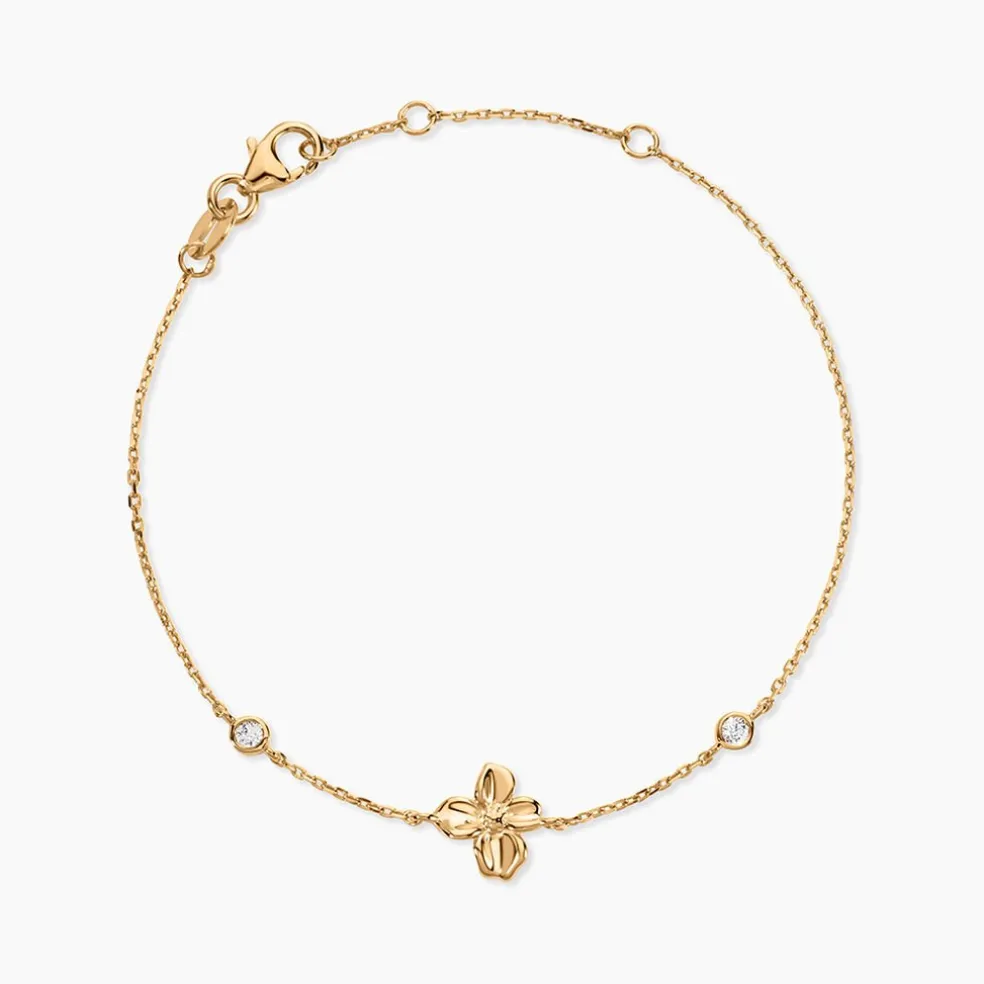 Bracelet Selva Plaqué Or Jaune Oxyde De Zirconium