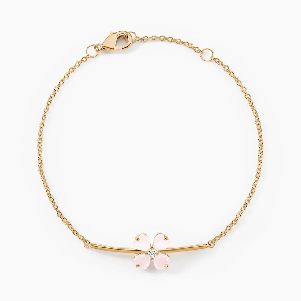 Bracelet Sendai Plaqué Or Jaune Oxyde De Zirconium