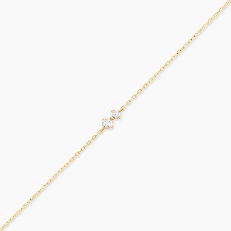 Bracelet Serenya Or Jaune Diamant Synthétique