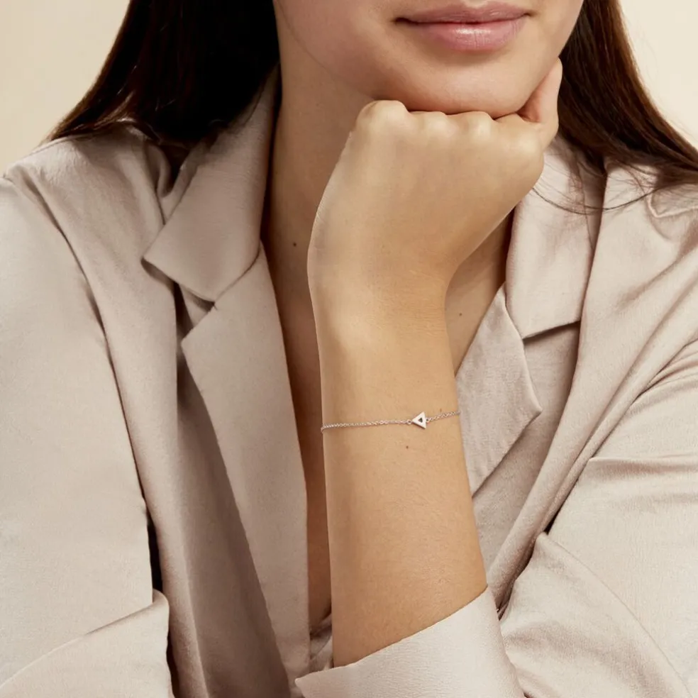 Bracelet Severine Argent Blanc