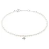 Bracelet Shelah Argent Blanc Perle De Culture Oxyde De Zirconium