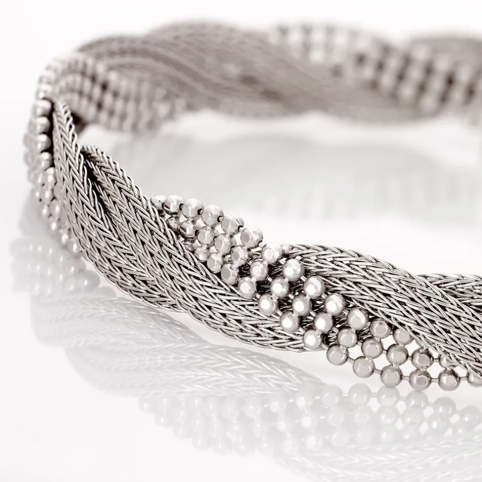 Bracelet Sheridan Argent Blanc