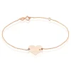 Bracelet Sofia Coeur Or Rose Oxyde De Zirconium