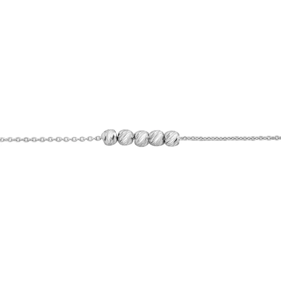 Bracelet Soukamba Argent Blanc