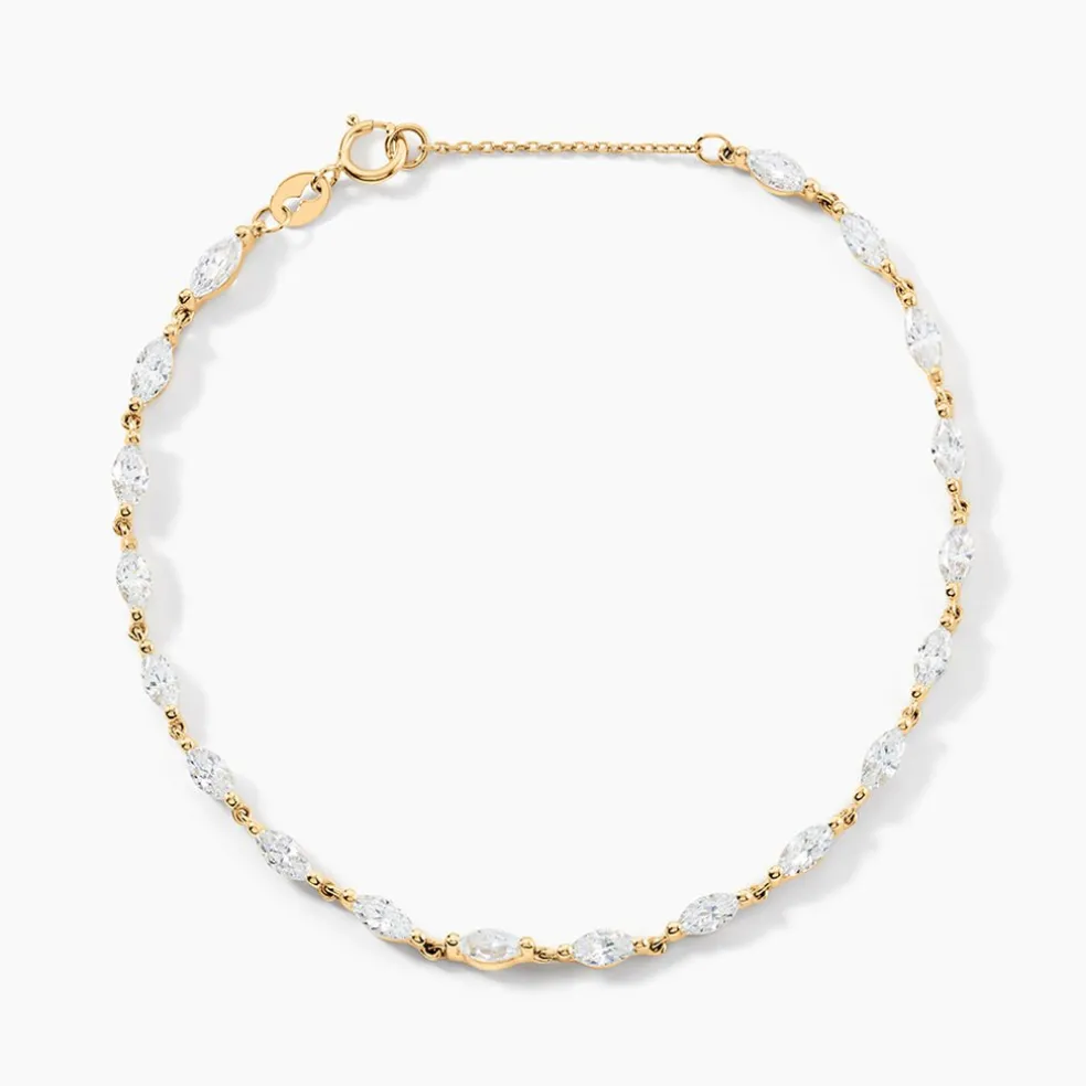 Bracelet Sparkle Or Jaune Oxyde De Zirconium