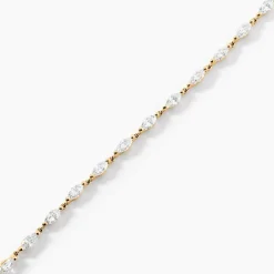 Bracelet Sparkle Or Jaune Oxyde De Zirconium