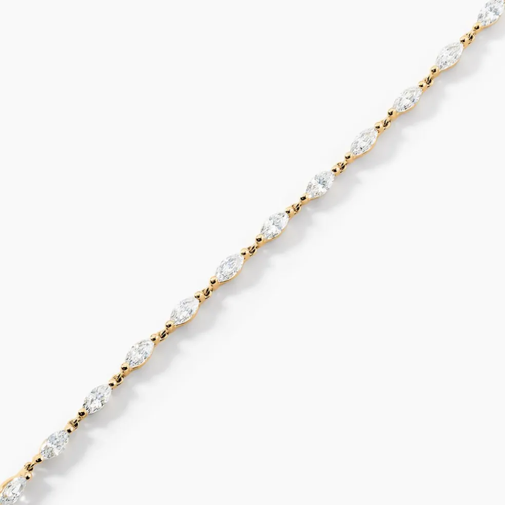 Bracelet Sparkle Or Jaune Oxyde De Zirconium