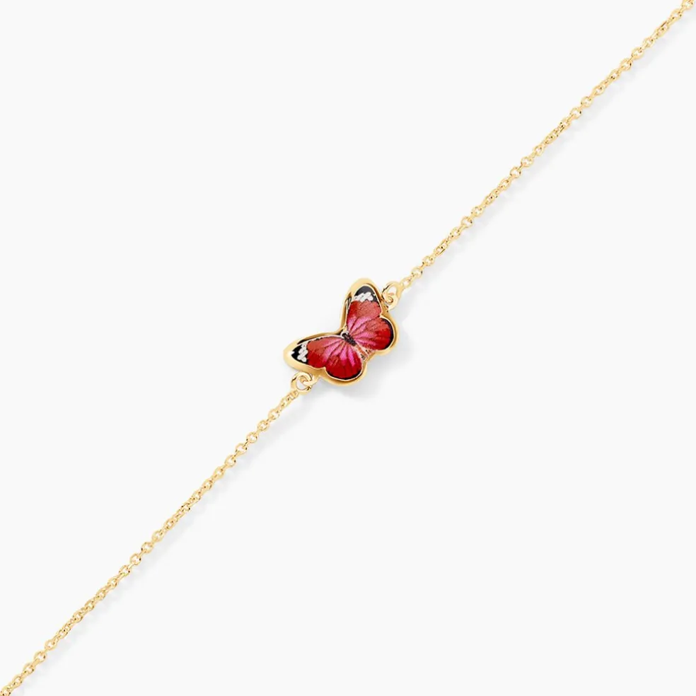Bracelet Sulivia Papillon Or Jaune