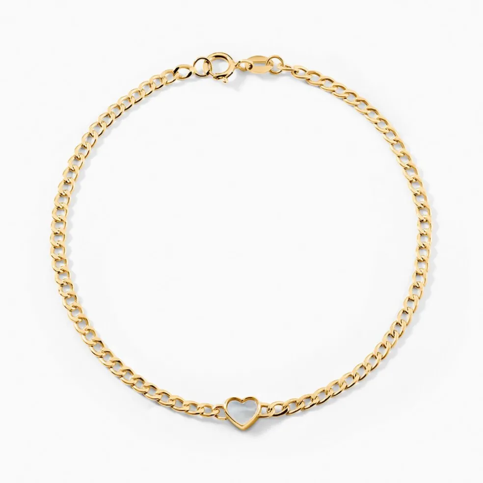 Bracelet Sweetheart Or Jaune Nacre