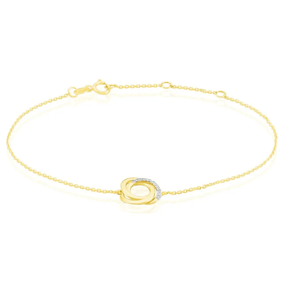 Bracelet Syrena Or Jaune Diamant