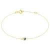Bracelet Tameka Or Bicolore Saphir Diamant