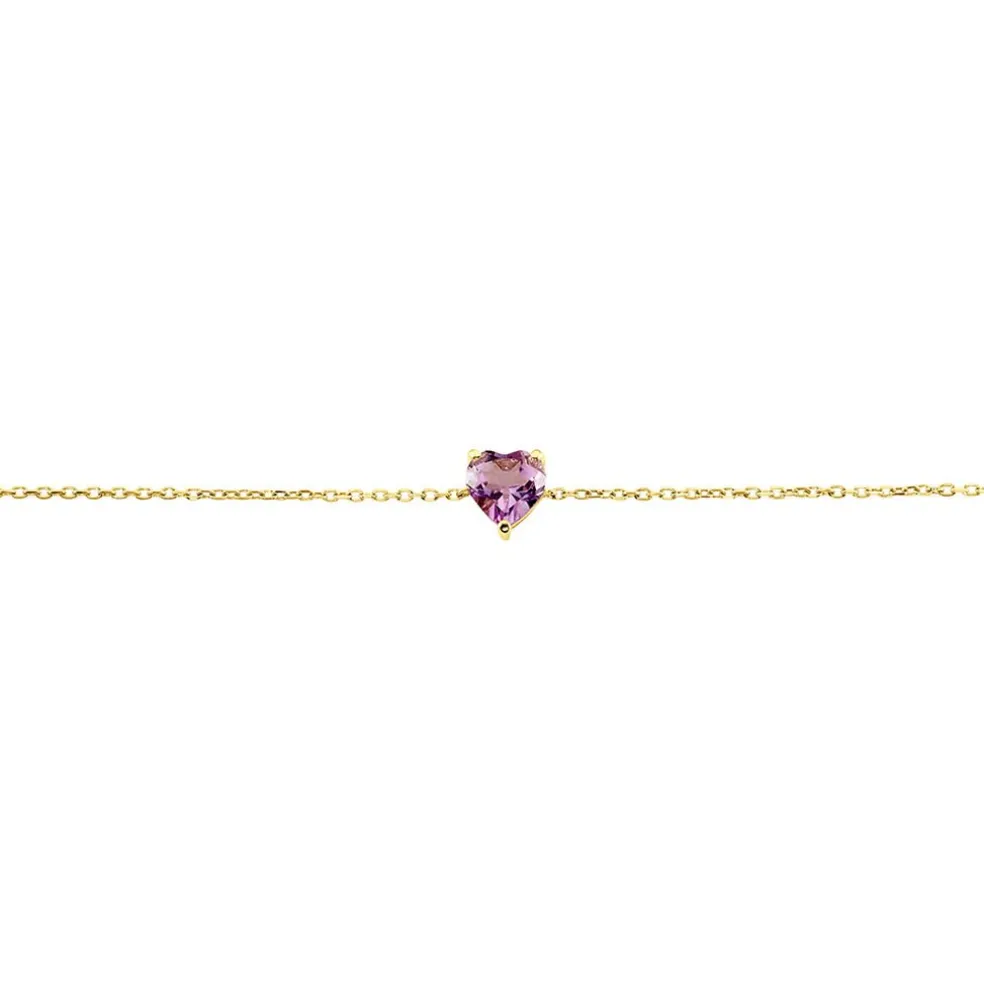 Bracelet Tender Love Or Jaune Améthyste
