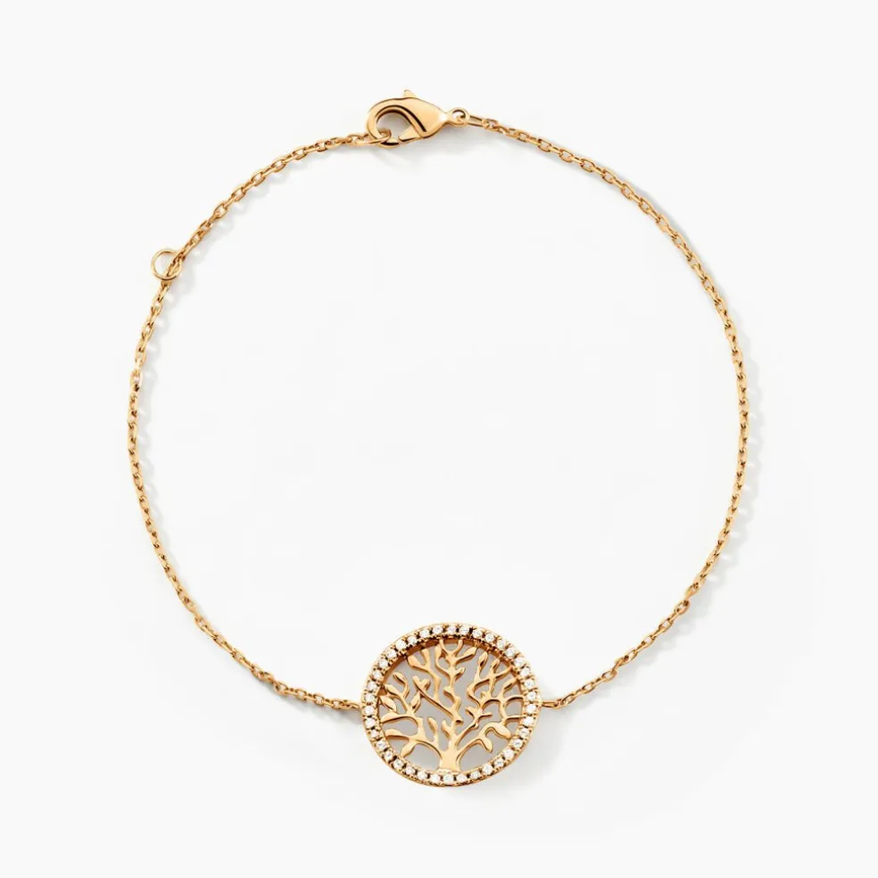 Bracelet Theolina Plaqué Or Jaune Oxyde De Zirconium