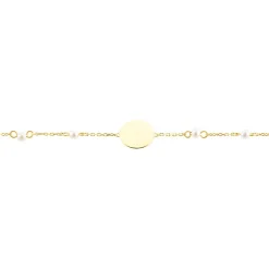 Bracelet Tiny Pearls Or Jaune Perle De Culture