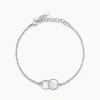 Bracelet Toi Et Moi Argent Blanc