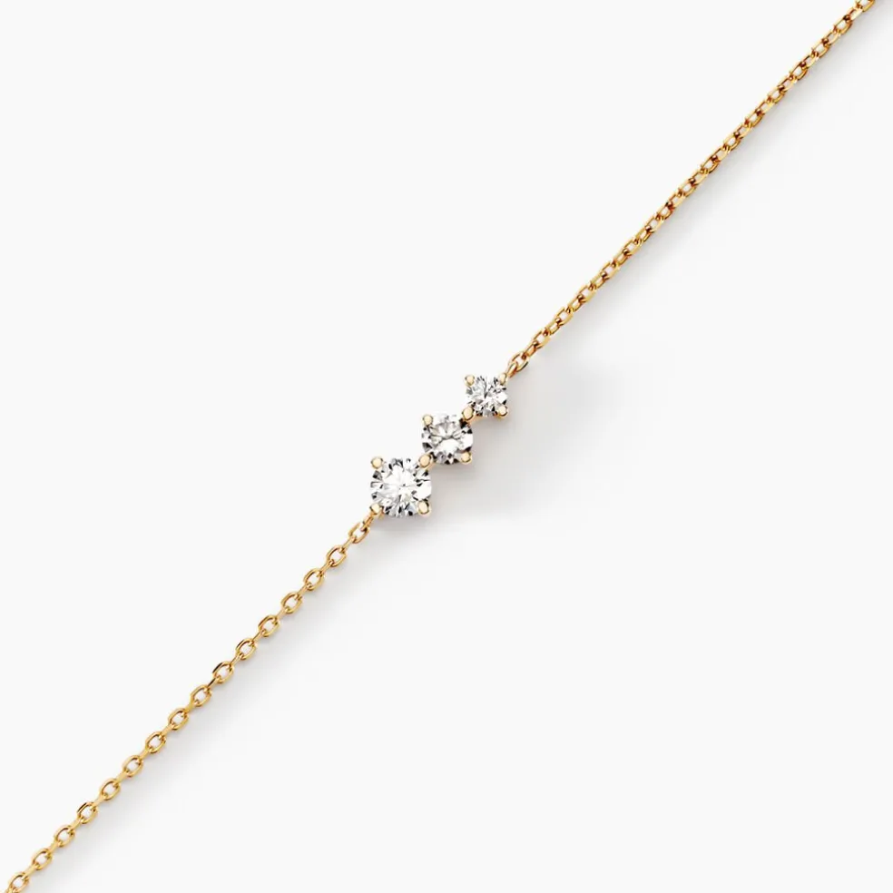 Bracelet Tryphena Or Jaune Diamant Synthétique