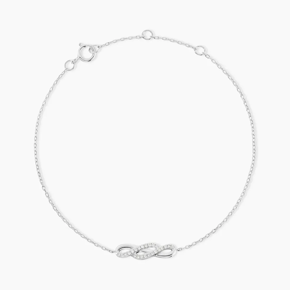 Bracelet Ursulla Or Blanc Diamant