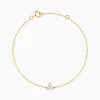 Bracelet Usoa Or Jaune Diamant Synthétique