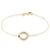 Bracelet Vivienna Plaque Or Jaune Oxyde De Zirconium
