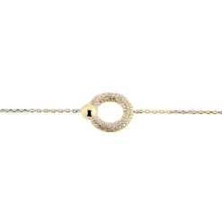 Bracelet Vivienna Plaque Or Jaune Oxyde De Zirconium