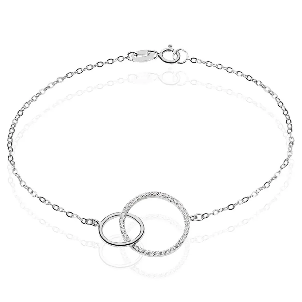 Bracelet Yalaz Argent Blanc Oxyde De Zirconium