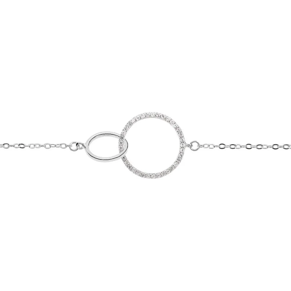 Bracelet Yalaz Argent Blanc Oxyde De Zirconium