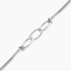 Bracelet Yutan Argent Blanc
