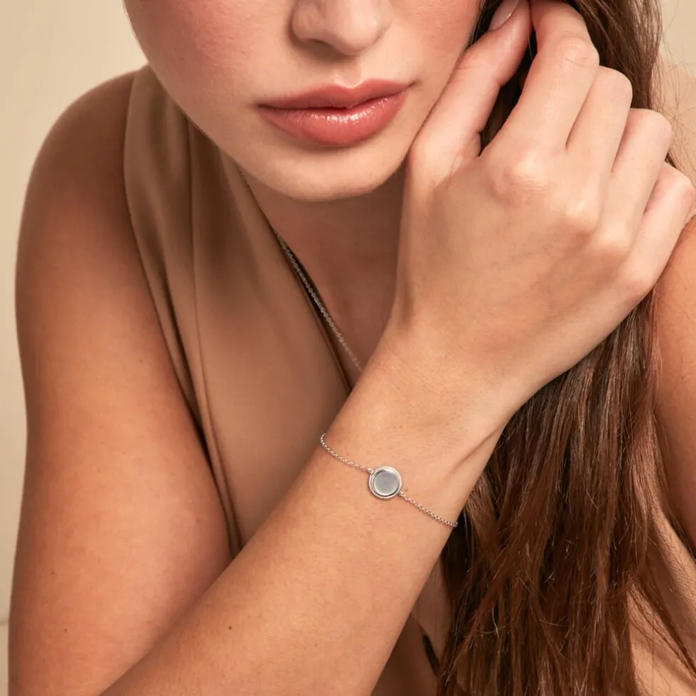 Bracelet Zea Argent Blanc Nacre