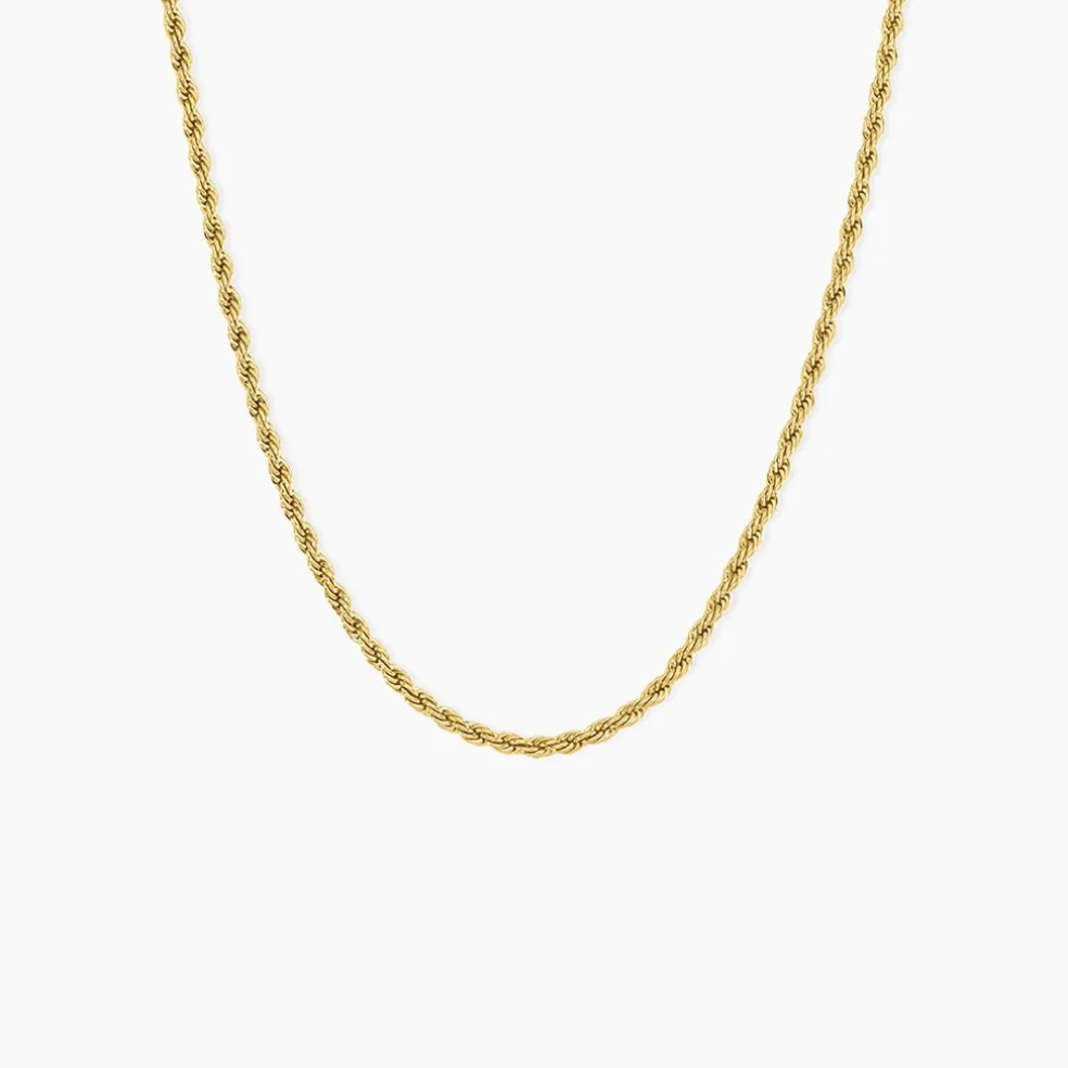 Chaine Ambra Acier Jaune